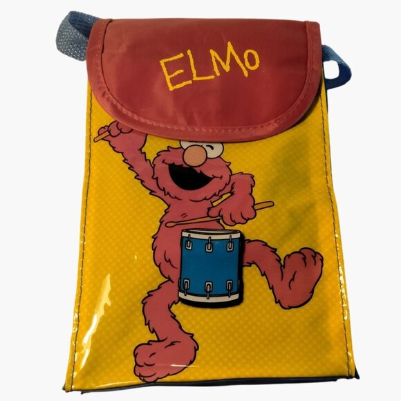 Sesame Street Elmo Kids Lunch Bag Red Yellow - Picture 1 of 8